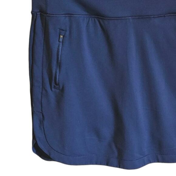 Athleta Fairway Golf Skort 18” Zip Pockets Tee Holder Stretch Navy Women’s 3X - Picture 3 of 10